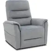 Marvyn Power Lift Recliner with Power Headrest, Power Lumbar & Heat in Dolphin Gray Microfiber